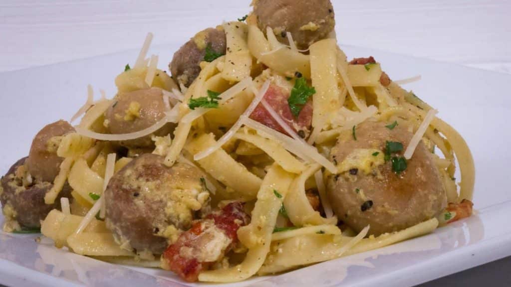 Garlic Mushroom Carbonara