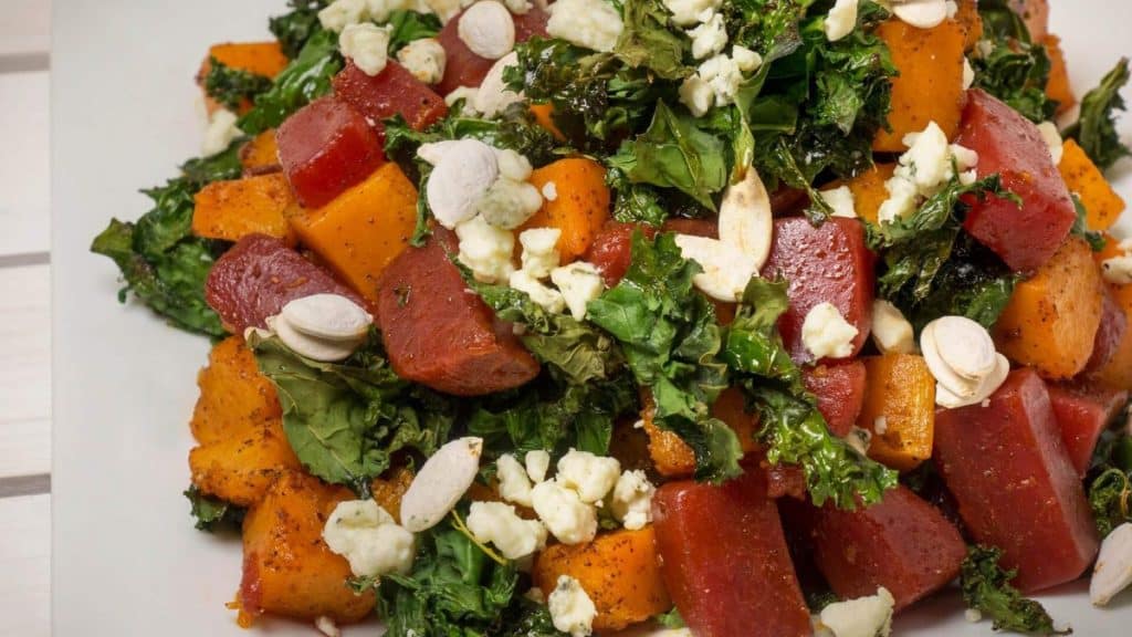 Roasted Pumpkin And Beet Salad