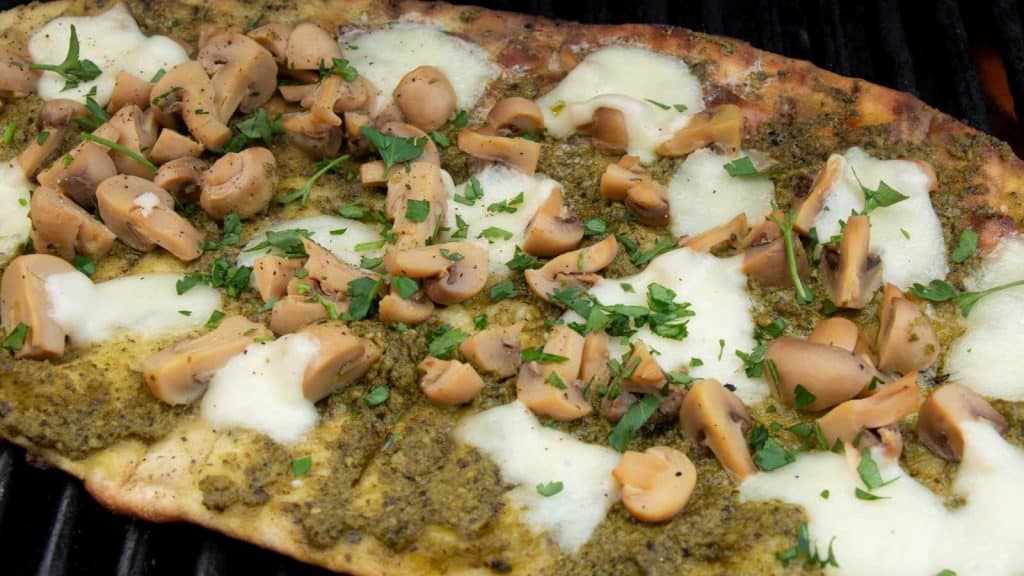 Grilled Mushroom Flatbread