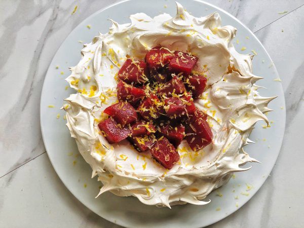 Sweet Beet Pavlova