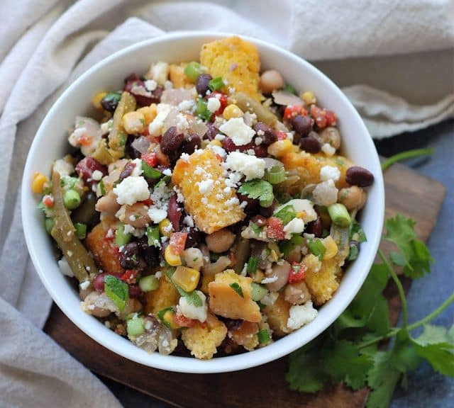 Five Bean Salad Panzanella