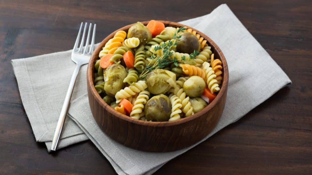 Brussels Sprouts Pasta Salad