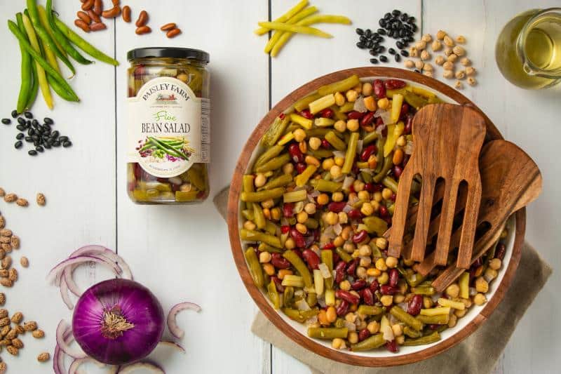 Five Bean Salad With Jar About Paisley Farm