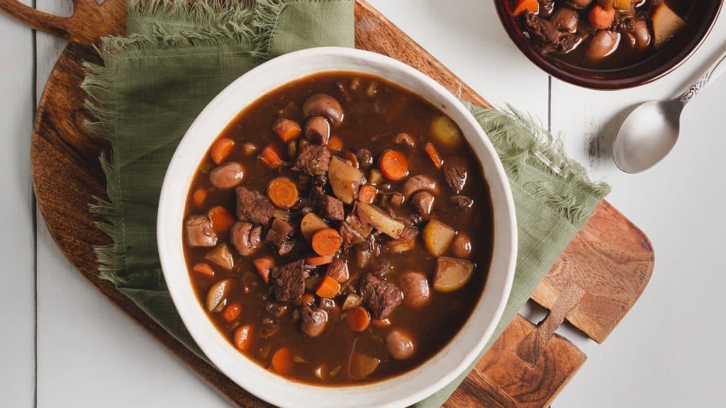 Mushroom and Potato Beef Stew