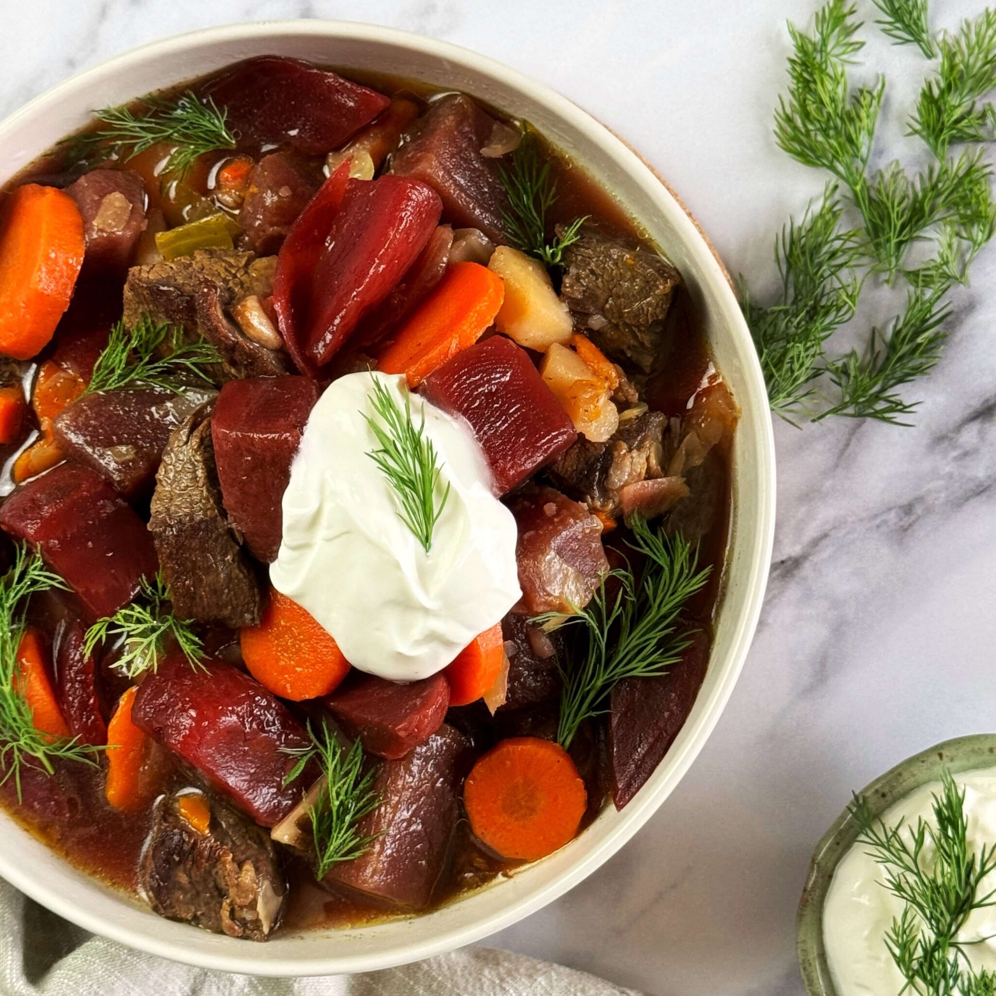 Borscht-Inspired Beef and Balsamic Beet Stew - Paisley Farm Foods