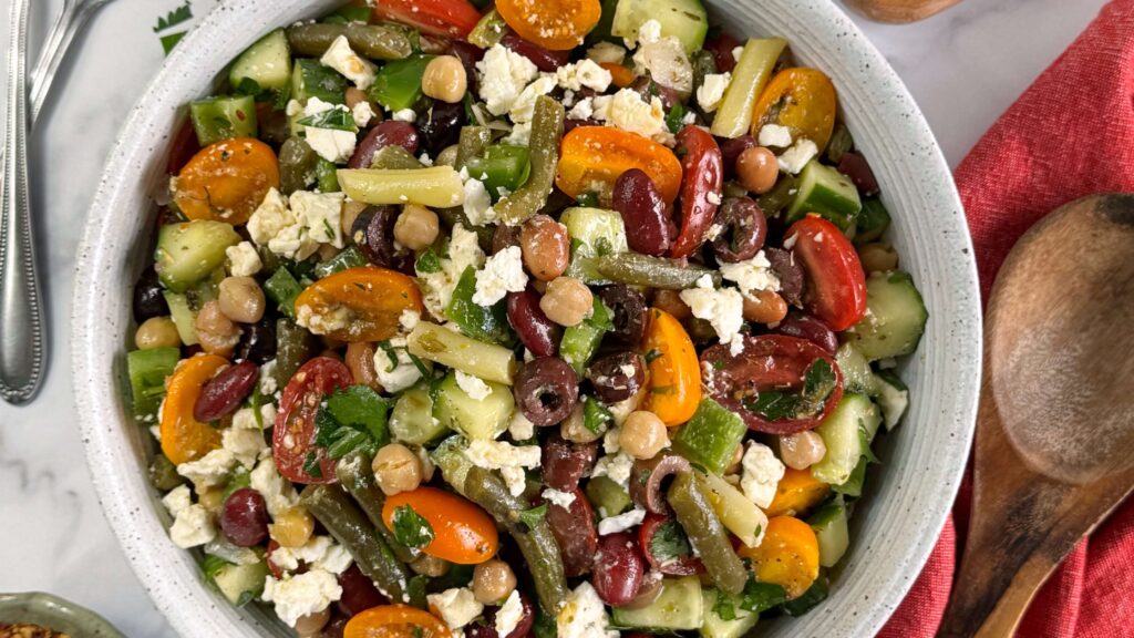 Mediterranean-Style Five Bean Salad