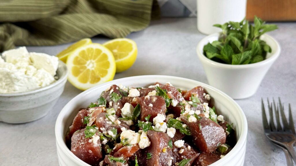 Balsamic Beets with Fresh Herbs and Feta