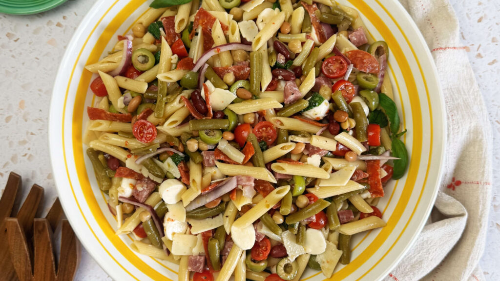 Antipasto Pasta Salad with Bean Salad